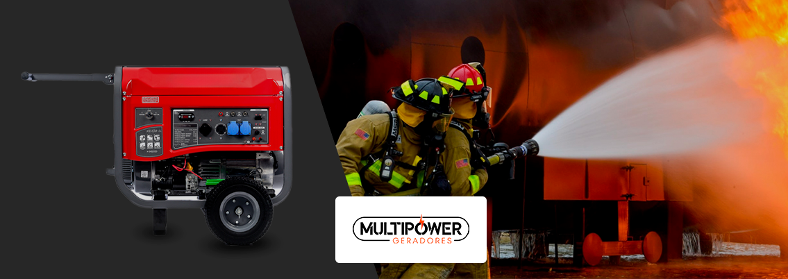 Motobomba a diesel de combate a incêndio